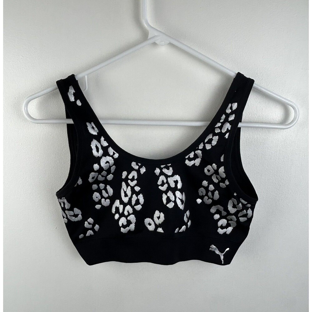 Puma Sports Bra Dry Cell Seamless Animal Print Size Small